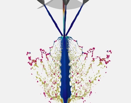Multiphase Injection unsteady CFD-Simulation of Bipropellant Thruster — Mixing and Droplet Formation